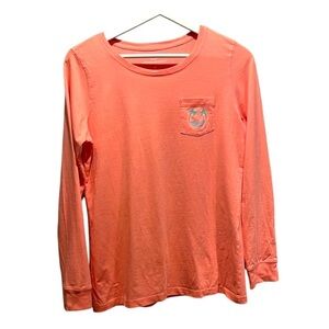 Vineyard Vines Women’s Long Sleeve T Shirt Palm Trees Size XS